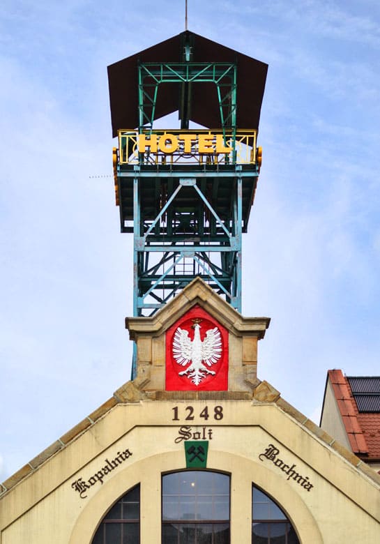 Kopalnia Soli w Bochni - wieża szybu Sutoris